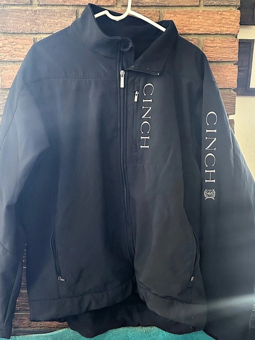 Cinch Men's Black Logo Bonded Softshell Jacket XL